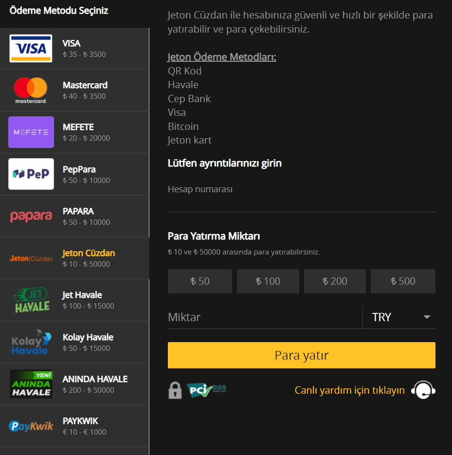 mobilbahis para yatirma